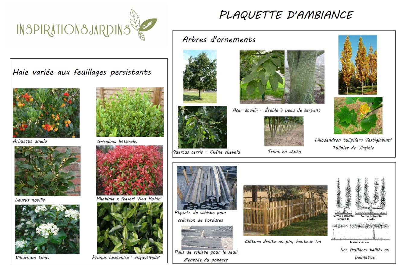 plaquette d'ambiance: INSPIRATIONS JARDINS